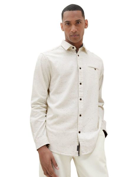Tom Tailor Structured twill shirt - white (10332)