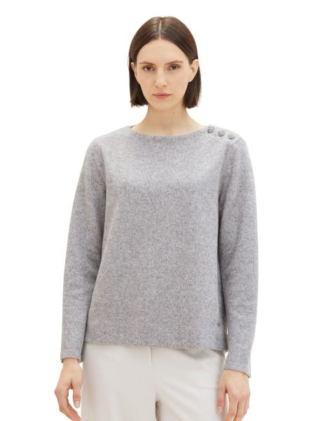 Tom Tailor Sweater with ribbed structure - gray (32398)