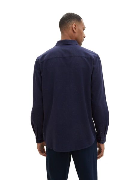 Tom Tailor Structured twill shirt - blue (10668)