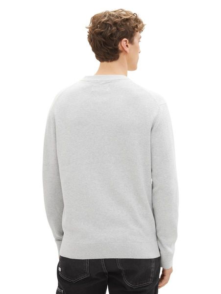 Tom Tailor Denim Jumper with structure - gray (15398)