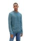 Tom Tailor Knitted sweater with recycled polyester - green (34173)
