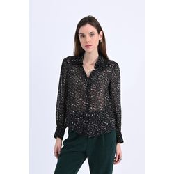 Molly Bracken Chemisier en voile imprimé - noir/rose (BLACK ELISE)