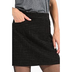 Molly Bracken Velvet tweed mini skirt - black (BLACK)