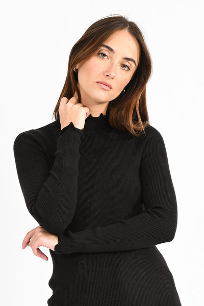 High neck pullover women's sale