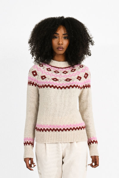 Molly Bracken Sweater - pink/beige (OFFWHITE)