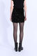 Molly Bracken Sequin velvet mini skirt - black (BLACK)