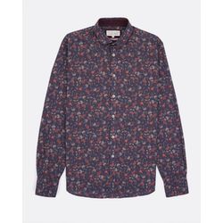 Colours & Sons Shirt with floral print - blue (692)