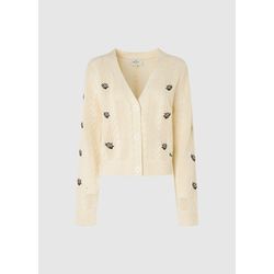 Pepe Jeans London Cardigan with floral details - beige (808)