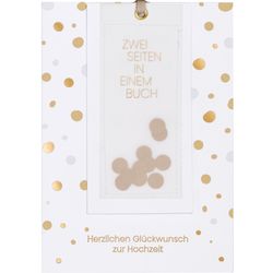 Räder Lesezeichenkarte Glückwunsch zur Hochzeit - gold/white (0)