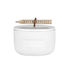 Räder Storage pot - Bon appétit - white (0)