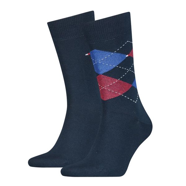 Tommy Hilfiger Argyle socks - blue (085)