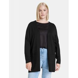 Samoon Long cardigan  - black (01100)