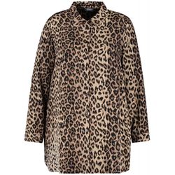 Samoon Blouse with leopard pattern - black (01102)