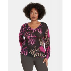 Samoon Sweater with print - pink (07362)