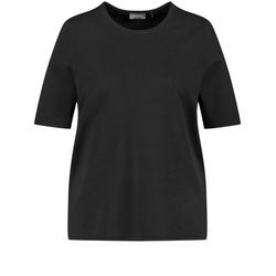 Samoon Fine knit short sleeve jumper - black (01100)