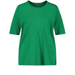 Samoon Fine knit short sleeve jumper - green (05550)