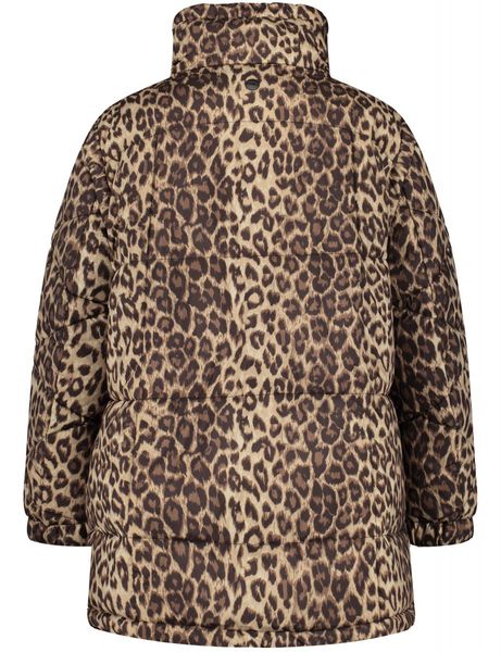 Samoon Veste matelassée léopard avec manches amovibles - brun (07362)
