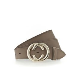 Vanzetti Leather belt - gray (0620)