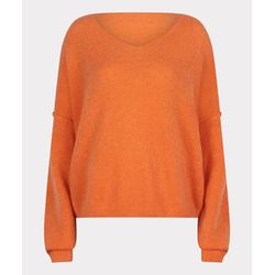 Esqualo V-neck sweater - orange (Soft Orange)
