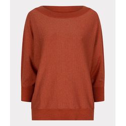 Esqualo Sweater with batwing lurex - orange/brown (Rust)
