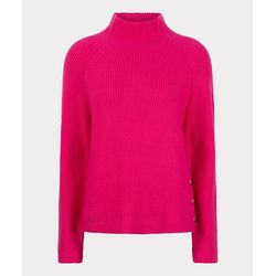 Esqualo Raglan sweater with snap button - pink (Fuchsia)