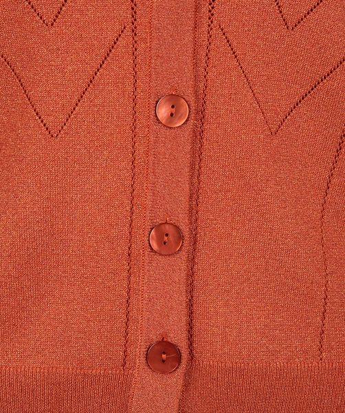 Esqualo Shimmery cardigan - brown/red/orange (Rust)