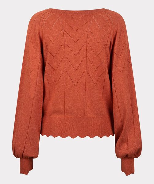 Esqualo Shimmery cardigan - brown/red/orange (Rust)