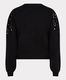 Esqualo Sweater with embroidery  - black (BLACK)
