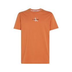 Calvin Klein Jeans T-shirt en coton avec monogramme - orange (SEC)