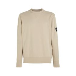 Calvin Klein Jeans Sweat-shirt à badge - beige (PED)