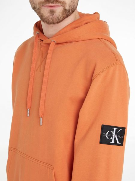 Calvin Klein Jeans Cotton badge hoodie - orange (SEC)