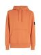 Calvin Klein Jeans Hoodie à badge en coton - orange (SEC)
