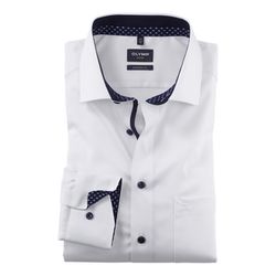 Olymp Modern Fit : business shirt - white (00)