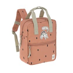 Lässig Preschool backpack - Happy Prints - pink/brown (Caramel )