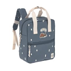 Lässig Preschool backpack - Happy Prints - blue (Bleu)