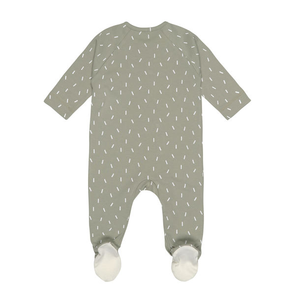 Lässig Baby pyjamas with feet - green (Olive)