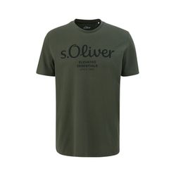s.Oliver Red Label T-shirt with label print - green (79D1)