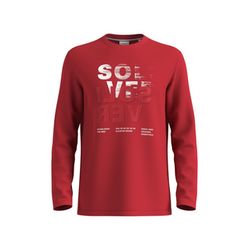 s.Oliver Red Label Long sleeve with rubberised label print   - red (31D1)