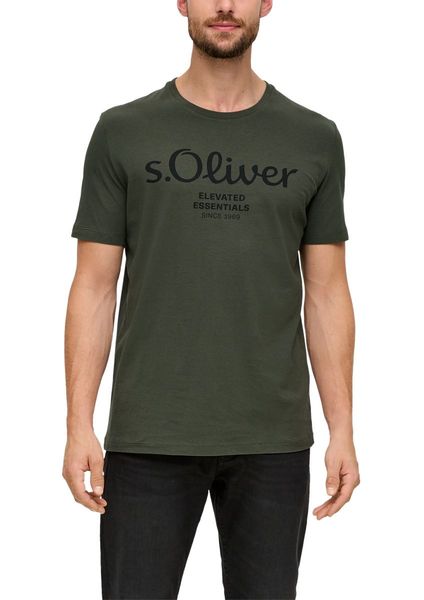 s.Oliver Red Label T-shirt avec label imprimé - vert (79D1)