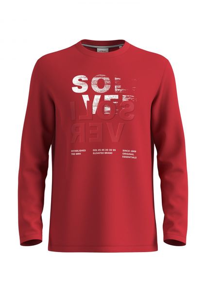 s.Oliver Red Label Long sleeve with rubberised label print   - red (31D1)