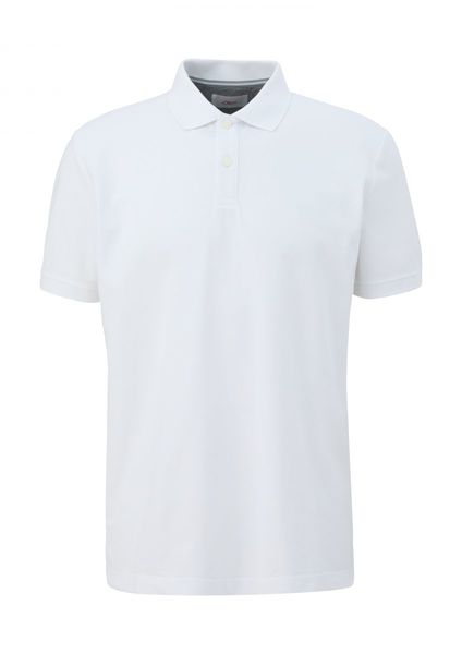 s.Oliver Red Label Cotton polo shirt  - white (0100)