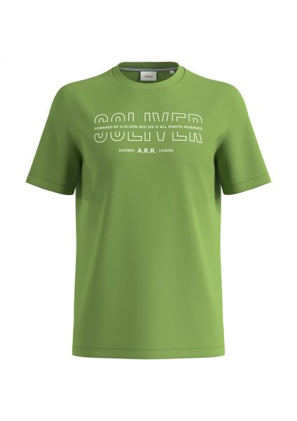 s.Oliver Red Label T-shirt avec logo imprimé - vert (74D1)