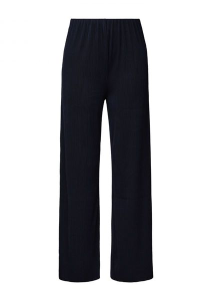 s.Oliver Black Label Regular : Pantalon plissé avec élastique  - bleu (5959)