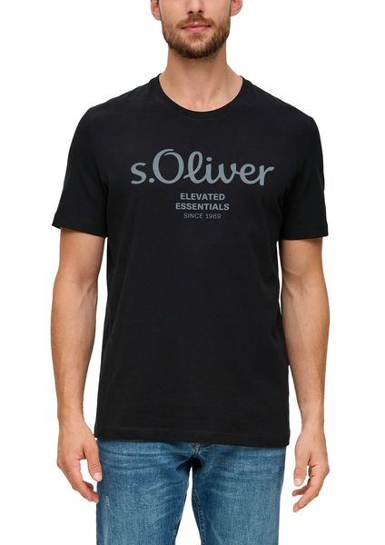 s.Oliver Red Label T-shirt avec label imprimé - noir (99D1)