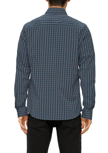 s.Oliver Red Label Slim : chemise à col Kent  - bleu (59N1)