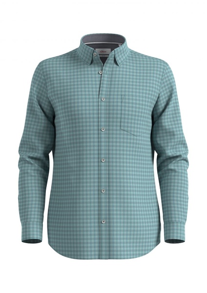 s.Oliver Red Label Slim: Hemd mit Kentkragen  - blau (65N1)