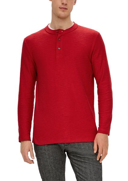 s.Oliver Red Label T-shirt  en qualité slub-yarn   - rouge (3162)