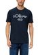 s.Oliver Red Label T-shirt avec label imprimé - bleu (59D1)
