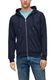 Q/S designed by Sweatshirt jacket with ribbed hem  - blue (5884)