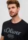 s.Oliver Red Label T-shirt with label print - black (99D1)